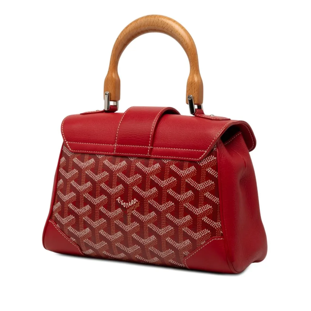 Goyard Mini Goyardine Saigon Souple Red Very good - Back View