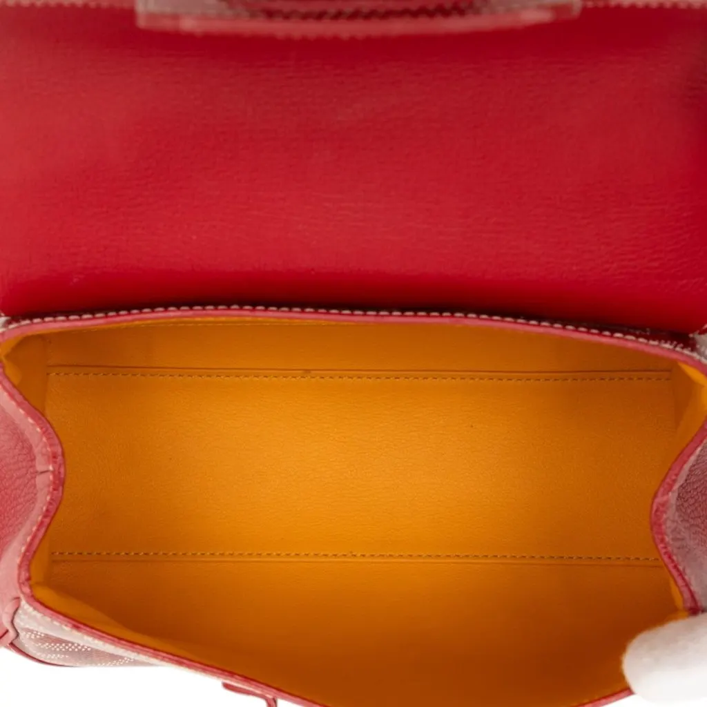 Goyard Mini Goyardine Saigon Souple Red Very good - Model View