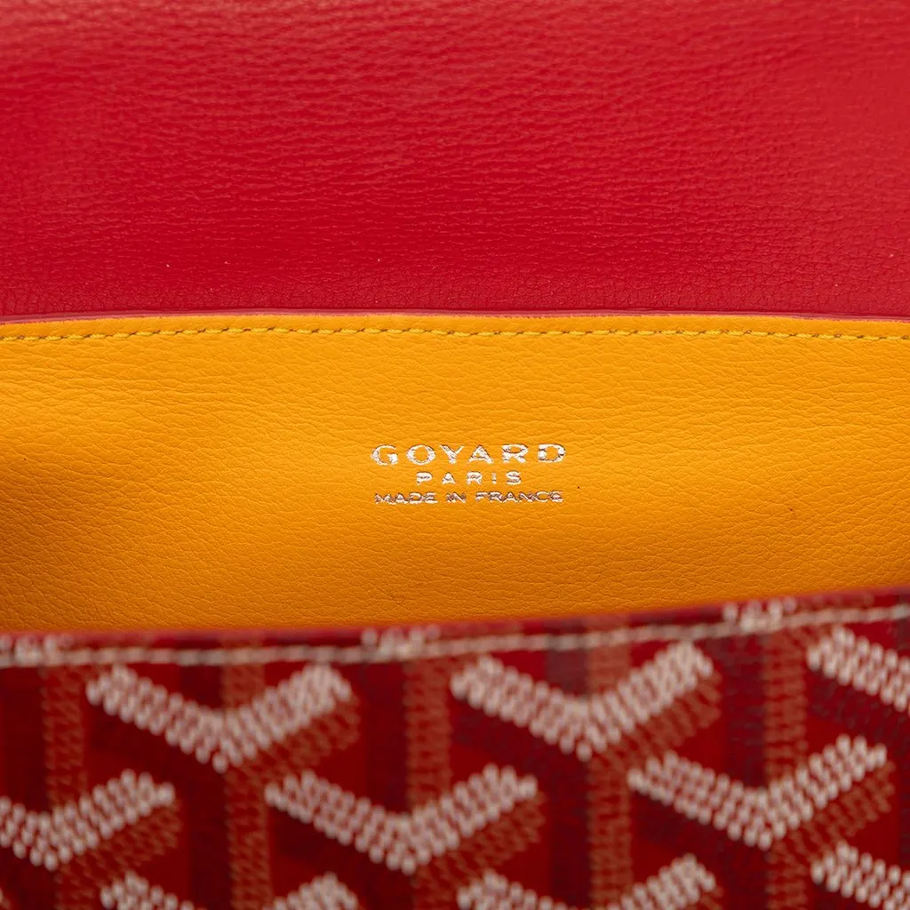 Goyard Mini Goyardine Saigon Souple Red Very good - Box View