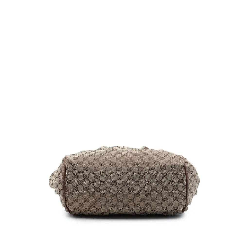 Gucci GG Canvas Sukey  Satchel Beige Very good - Inside View