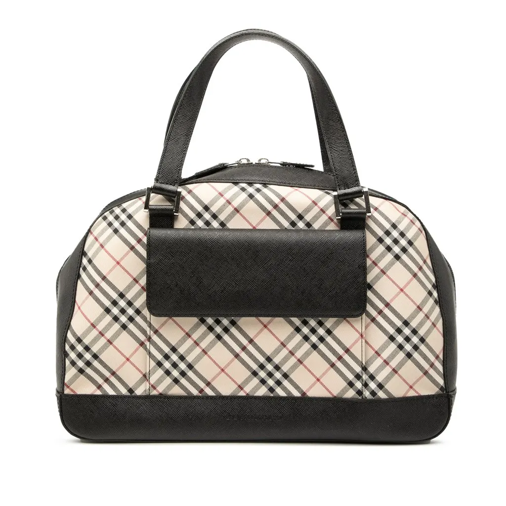 Burberry Nova Check Canvas Handbag Beige Very good - Front View