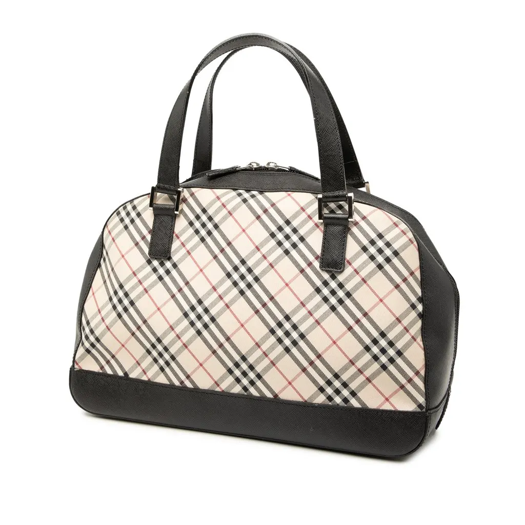 Burberry Nova Check Canvas Handbag Beige Very good - Back View