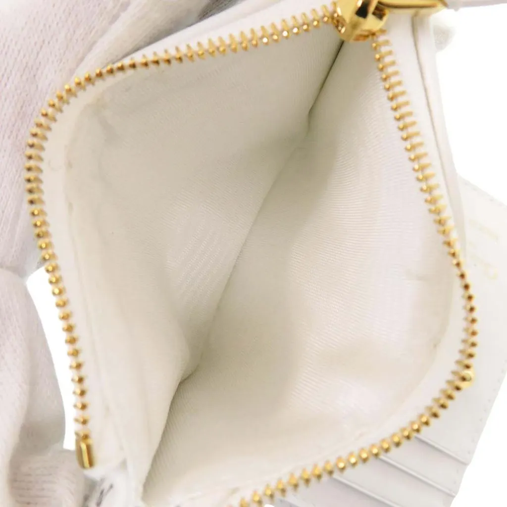 Dior Leather Je Vous Adore Heart Caro Dahlia Wallet White Leather Very good - Model View