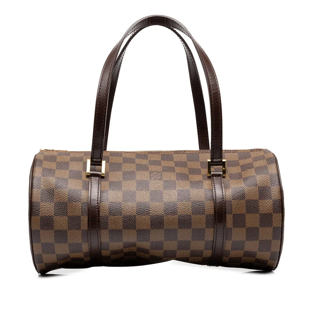 Louis Vuitton Damier Ebene Papillon 30 Brown Canvas Good - Front View