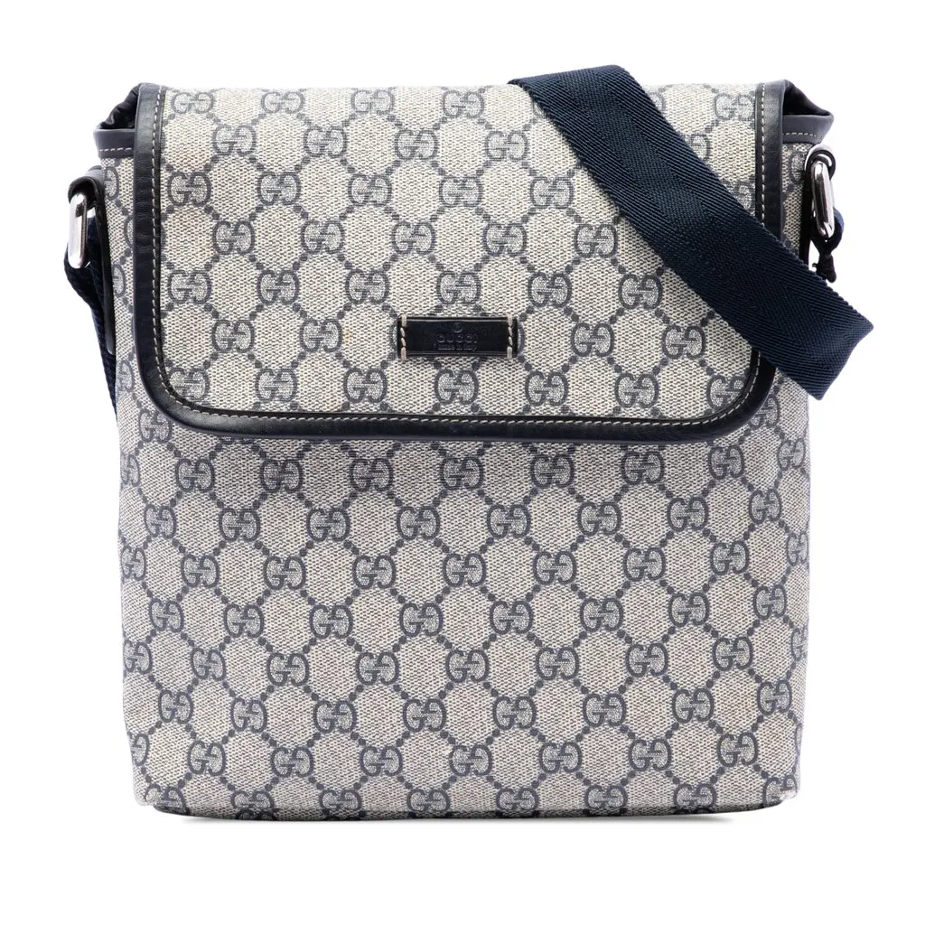 Gucci GG Supreme Crossbody Beige Canvas Very good - Front View