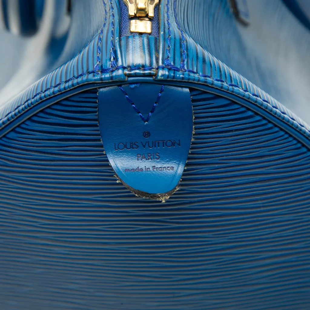 Louis Vuitton Epi Speedy 30 Blue Leather Good - Box View