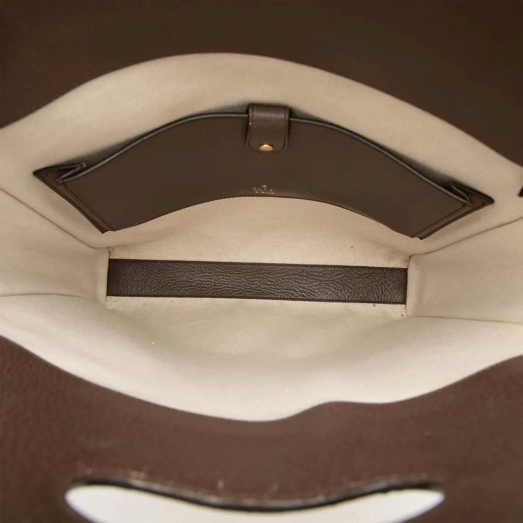 Gucci Crunchyroll Bananya GG Supreme Satchel Beige Very good - Model View