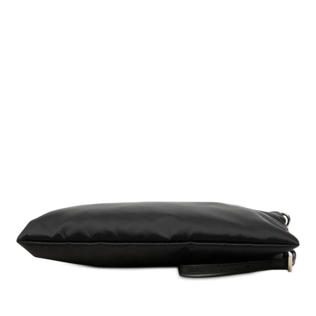 Prada Saffiano Trimmed Tessuto Wristlet Zip Pouch Black Polyamide Very good - Inside View