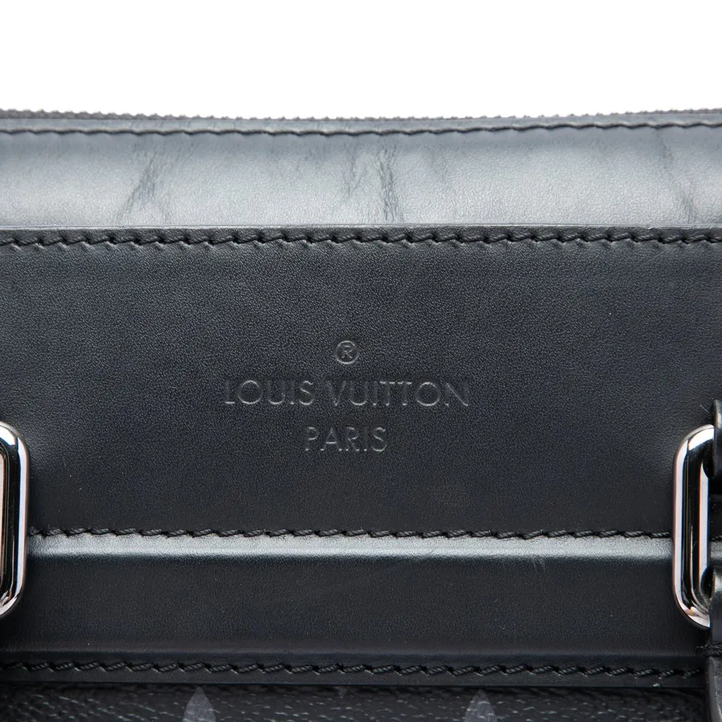 Louis Vuitton Monogram Eclipse Odyssey Briefcase Black Canvas Very good - Box View