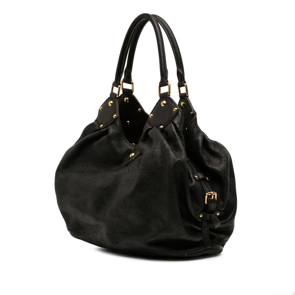 Louis Vuitton Monogram Mahina L Black Leather Very good - Back View