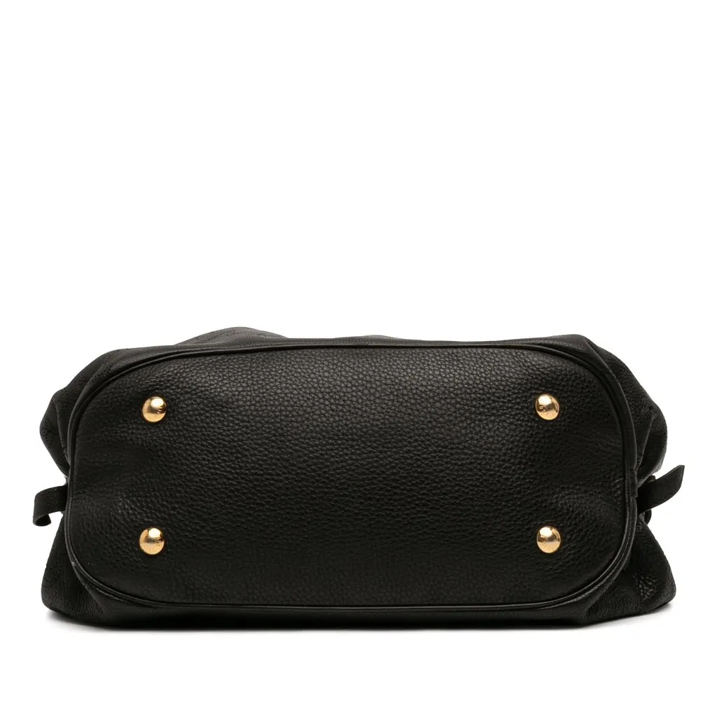 Louis Vuitton Monogram Mahina L Black Leather Very good - Inside View