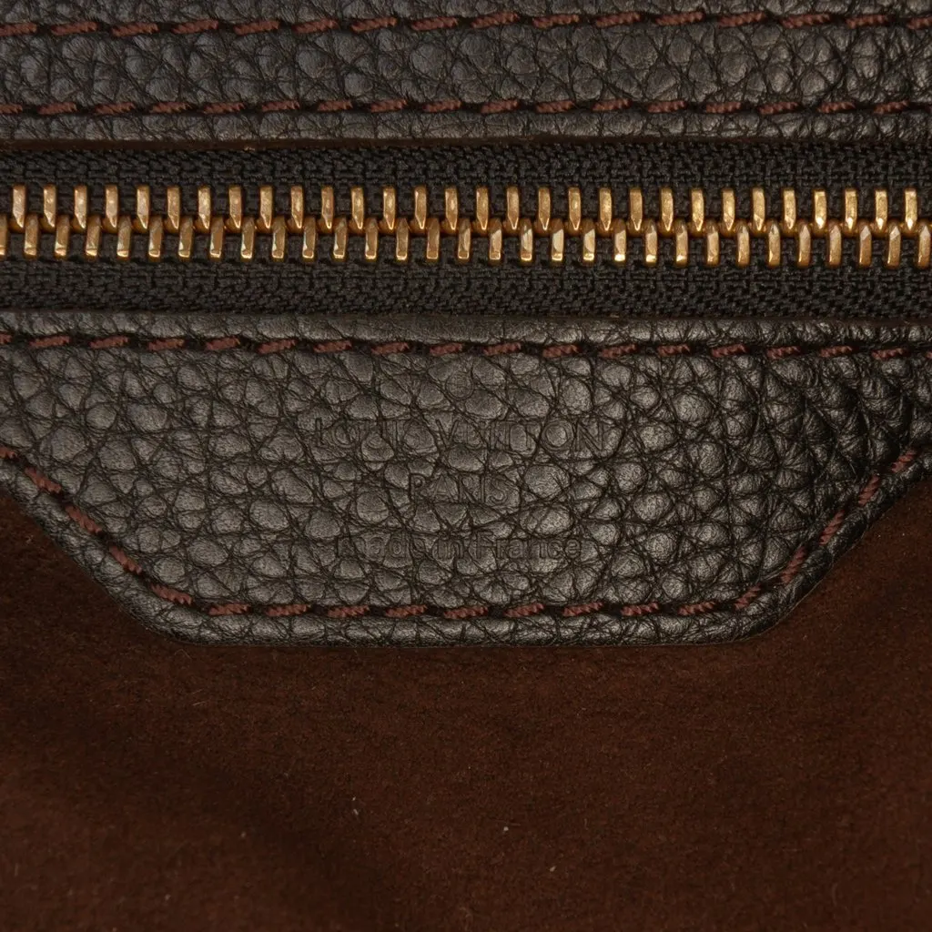 Louis Vuitton Monogram Mahina L Black Leather Very good - Box View