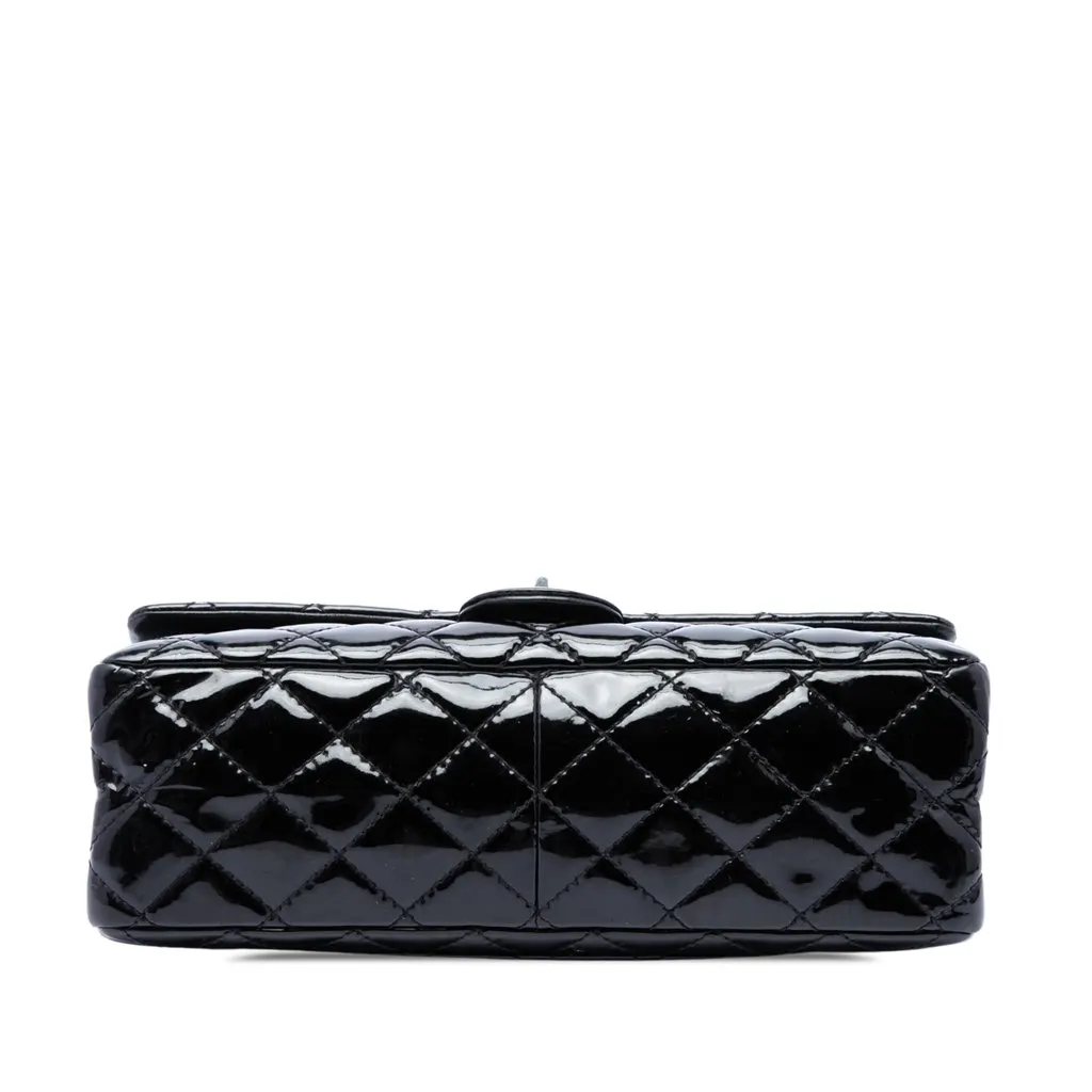 Chanel Quilted Patent Reissue 2.55 Double Flap 226 Black Leather Very good - Inside View