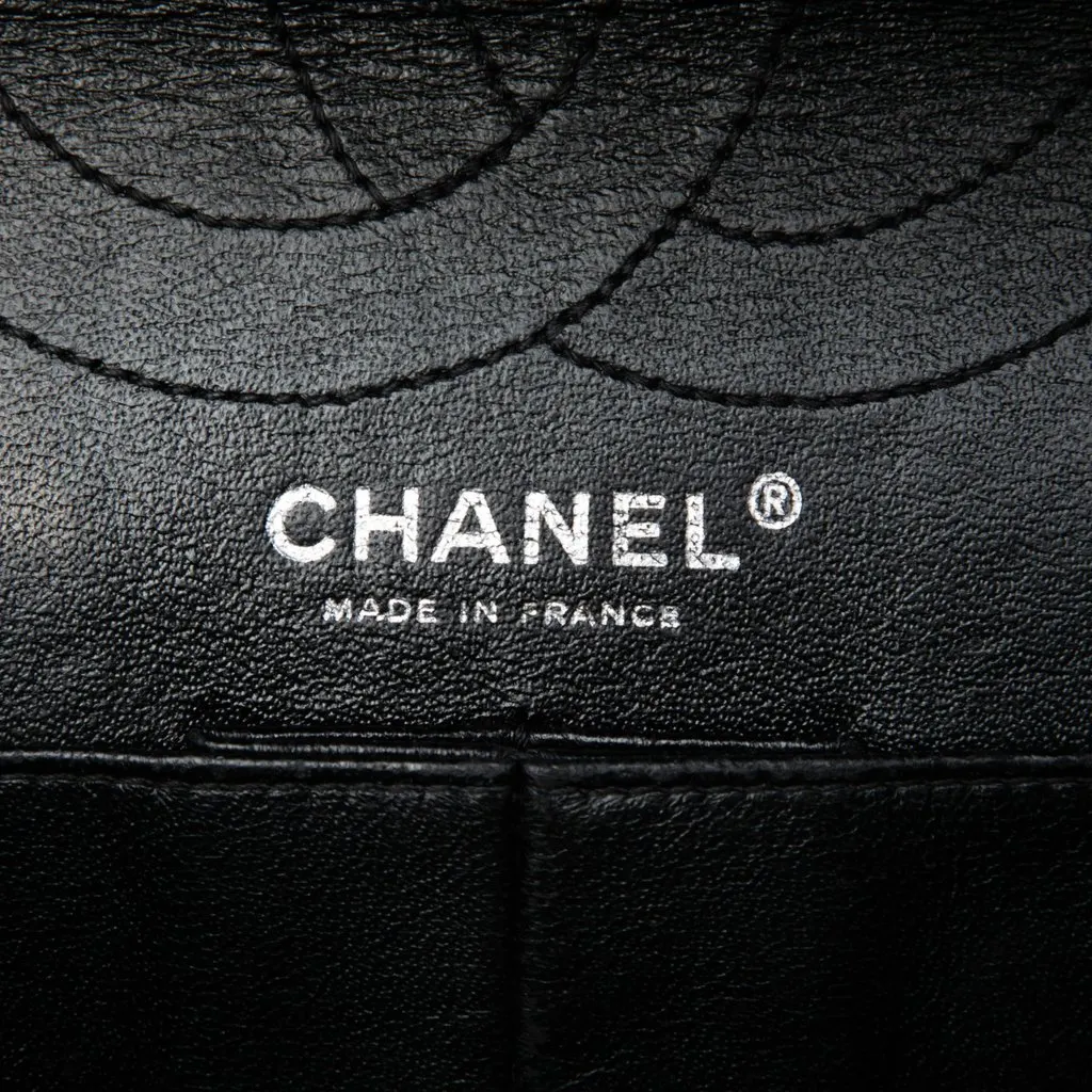 Chanel Quilted Patent Reissue 2.55 Double Flap 226 Black Leather Very good - Box View