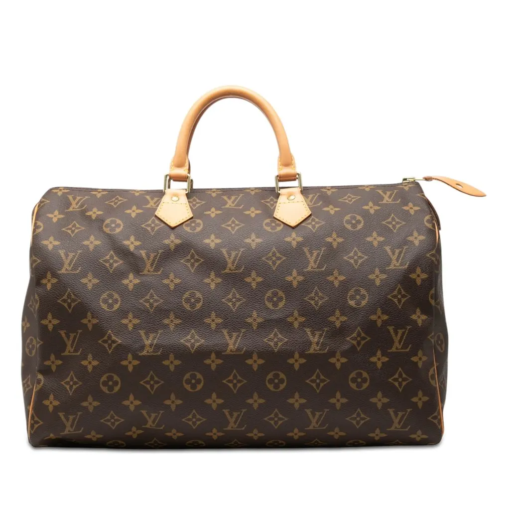Louis Vuitton Monogram Speedy 40 Brown Very good - Front View