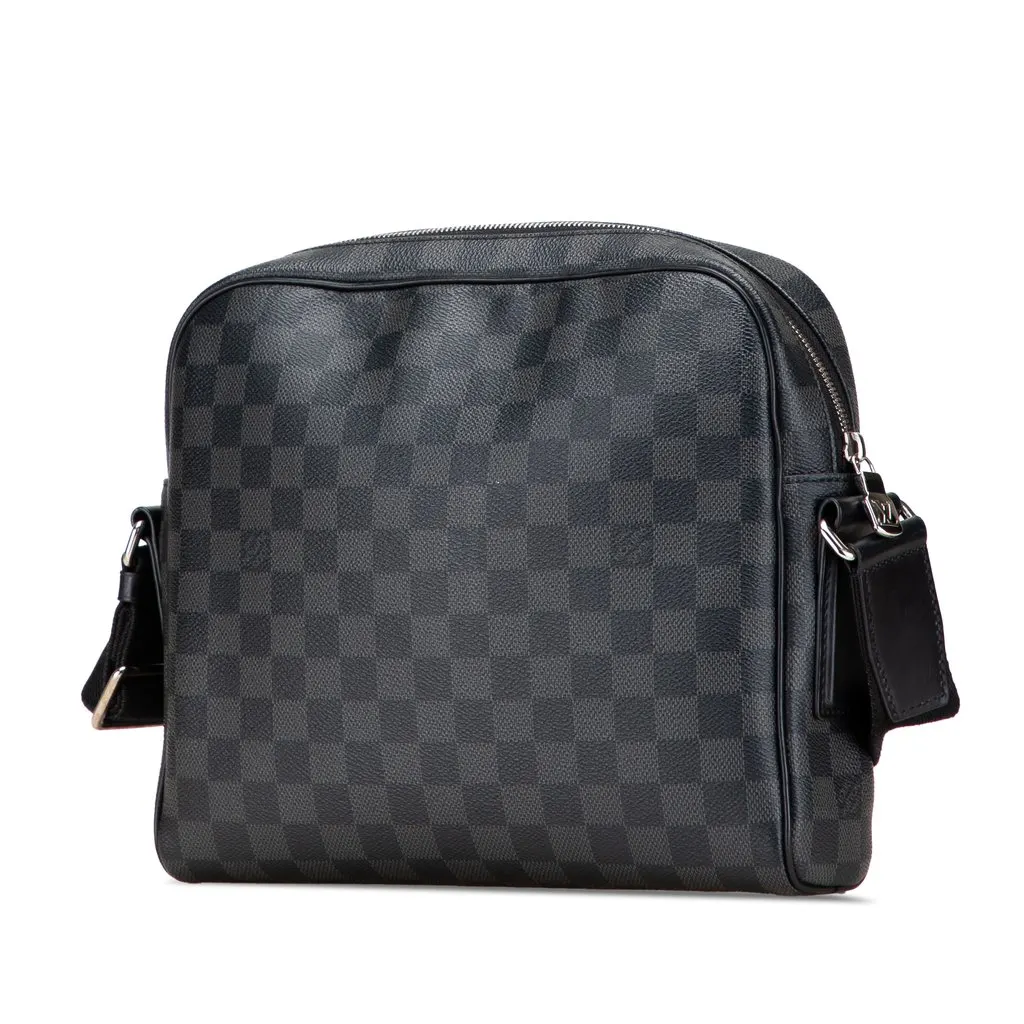 Louis Vuitton Damier Graphite Dayton Reporter PM Black Canvas Very good - Back View