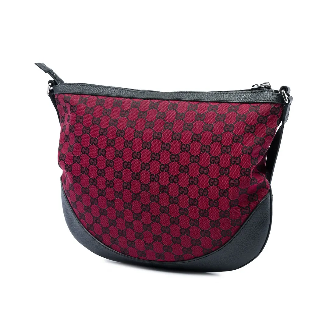 Gucci GG Canvas Crossbody Red Very good - Back View