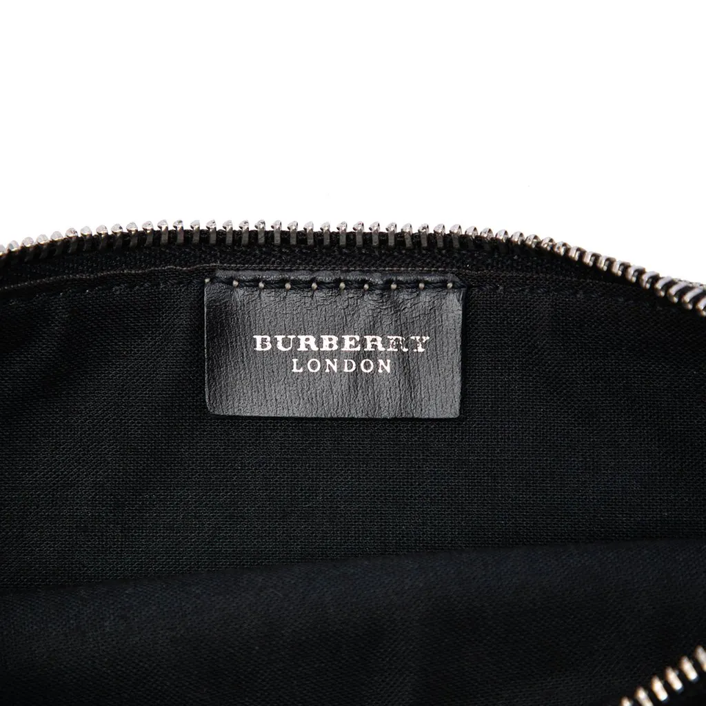 Burberry House Check Canvas Pouch Beige Very good - Box View