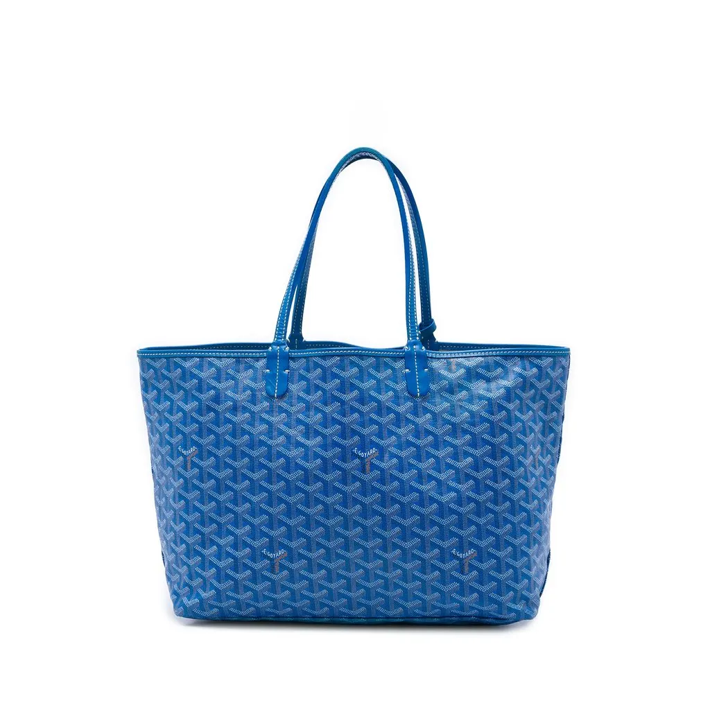 Goyard Goyardine Saint Louis PM Blue Canvas Good - Front View