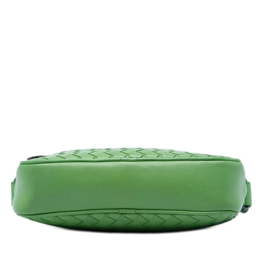 Bottega Veneta Nappa Intrecciato Camera Bag Green Leather Very good - Inside View