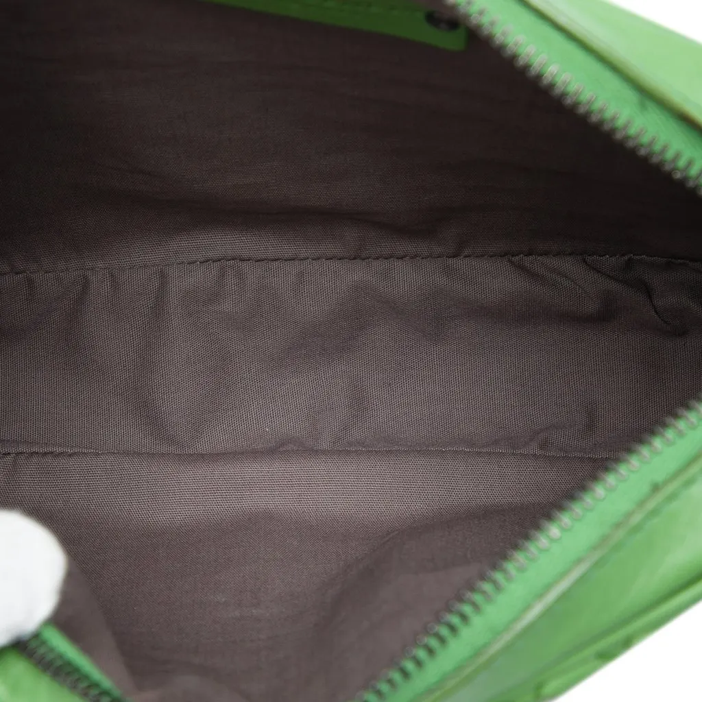Bottega Veneta Nappa Intrecciato Camera Bag Green Leather Very good - Model View