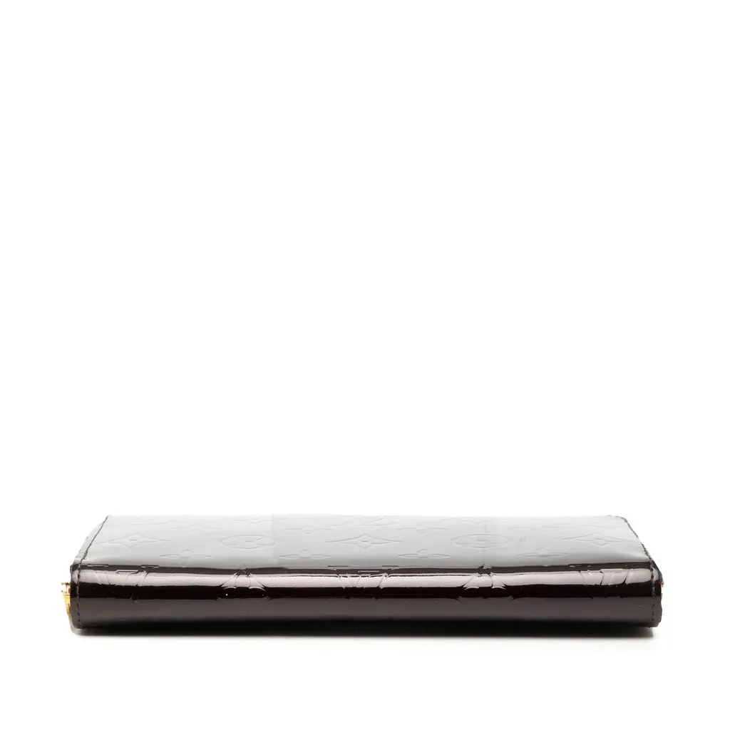 Louis Vuitton Monogram Vernis Zippy Long Wallet Purple Leather Very good - Inside View