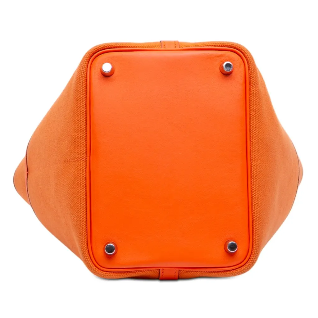Hermès Toile Goeland and Swift Cargo Picotin Lock 18 Orange Good - Inside View