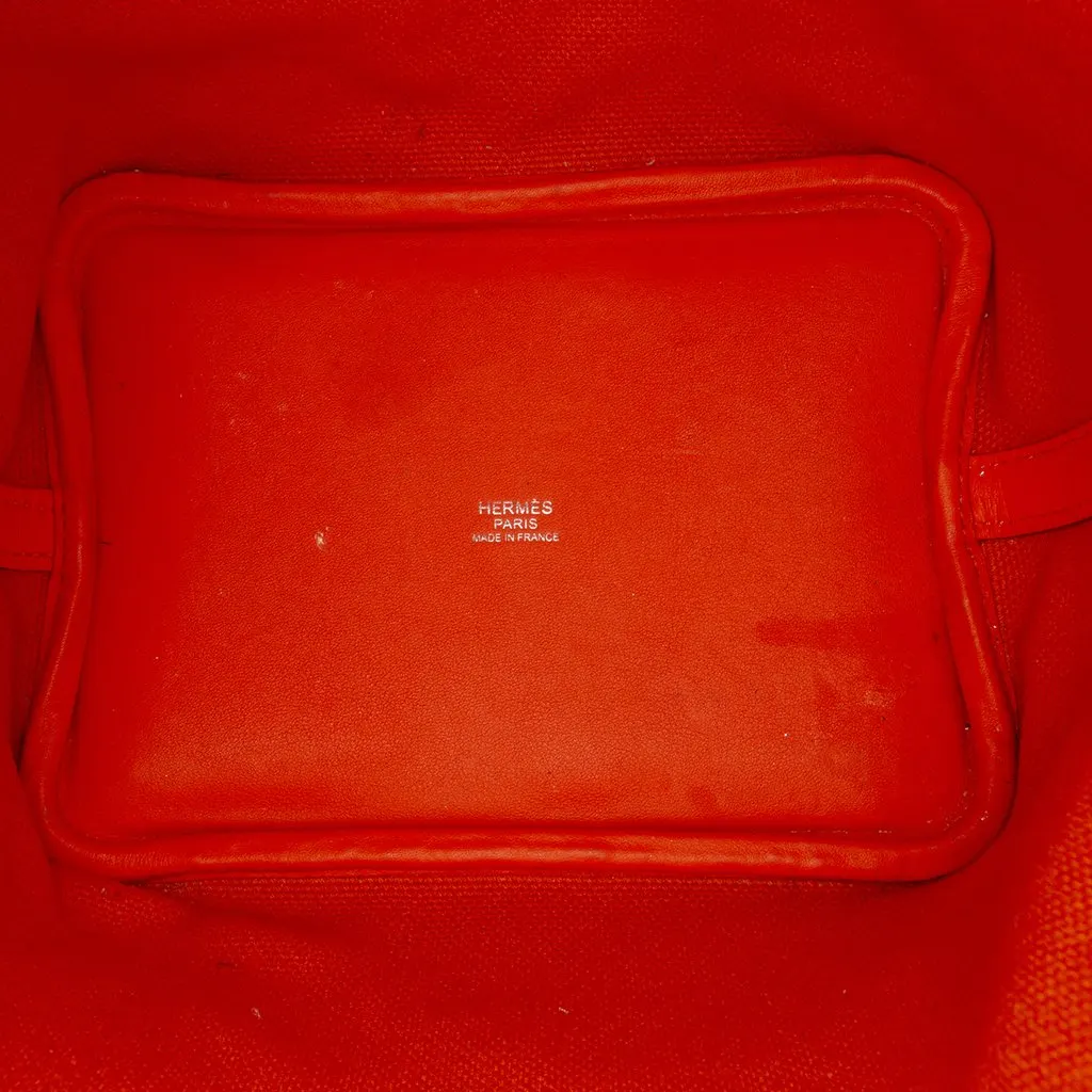 Hermès Toile Goeland and Swift Cargo Picotin Lock 18 Orange Good - Model View