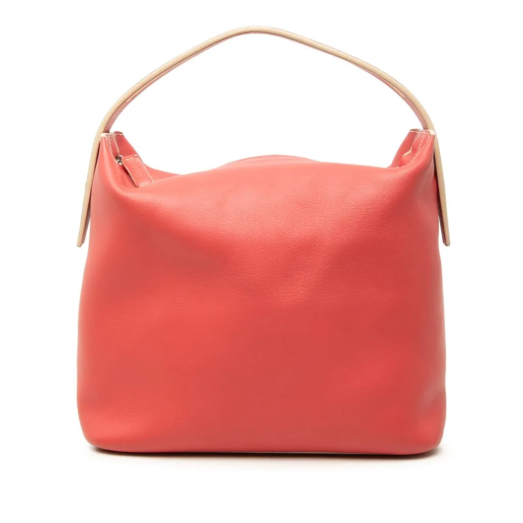LOEWE Leather Handbag Orange Leather Very good - Front View