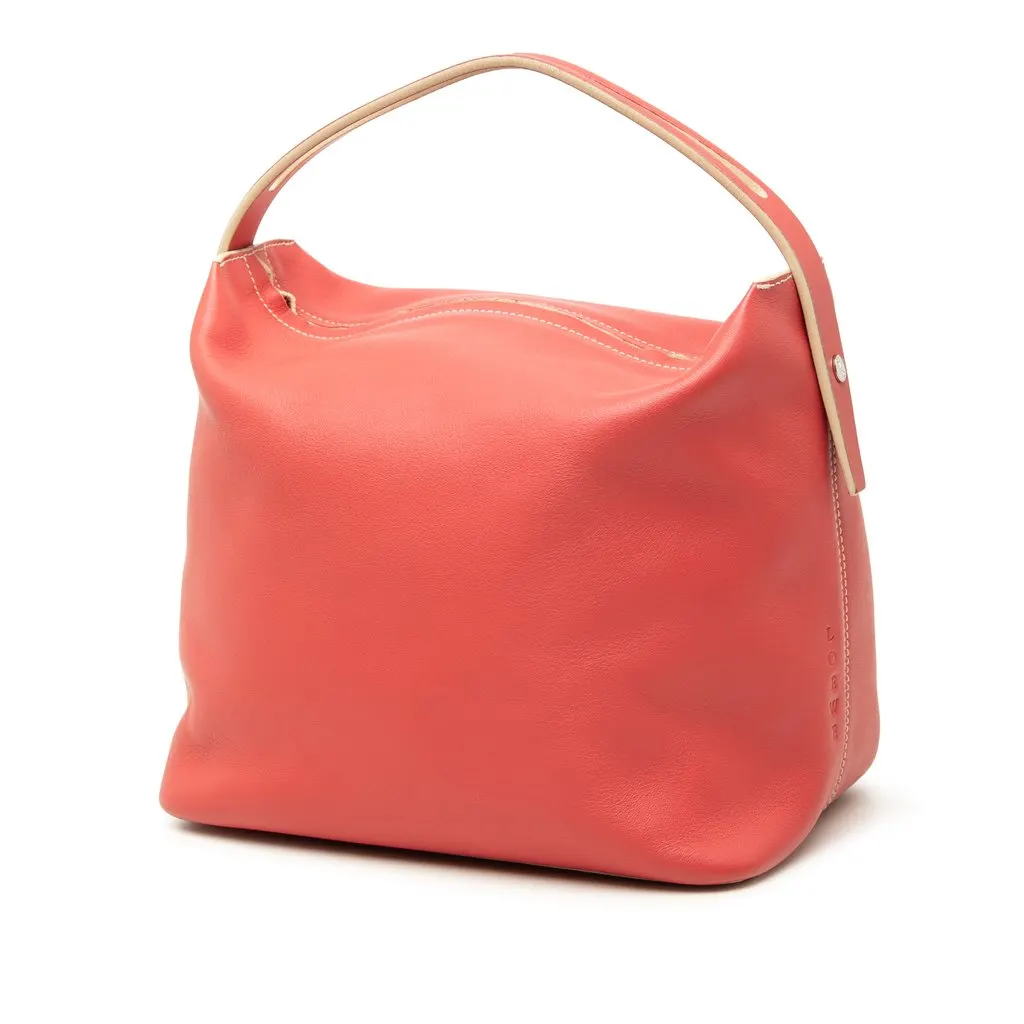 LOEWE Leather Handbag Orange Leather Very good - Back View