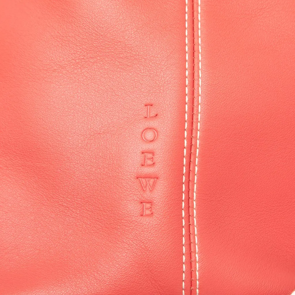 LOEWE Leather Handbag Orange Leather Very good - Box View