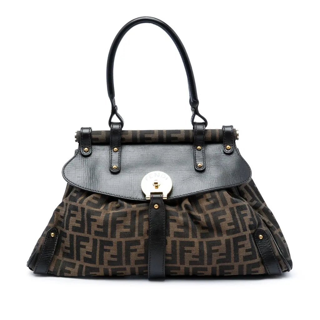 Fendi Medium Zucca Canvas Magic Handbag Brown Canvas Very good - Front View