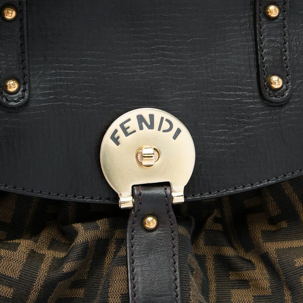 Fendi Medium Zucca Canvas Magic Handbag Brown Canvas Very good - Box View