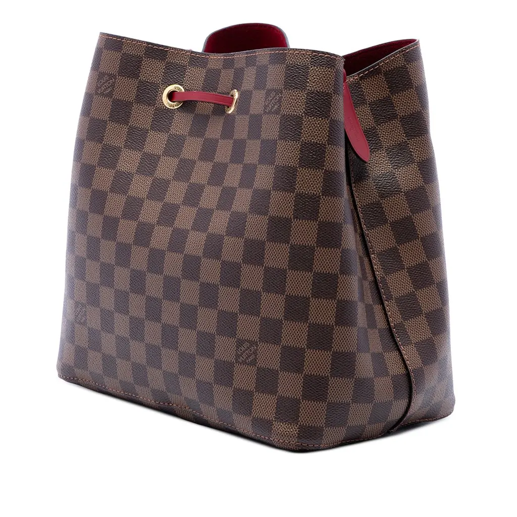 Louis Vuitton Damier Ebene Neonoe MM Brown Canvas Very good - Back View