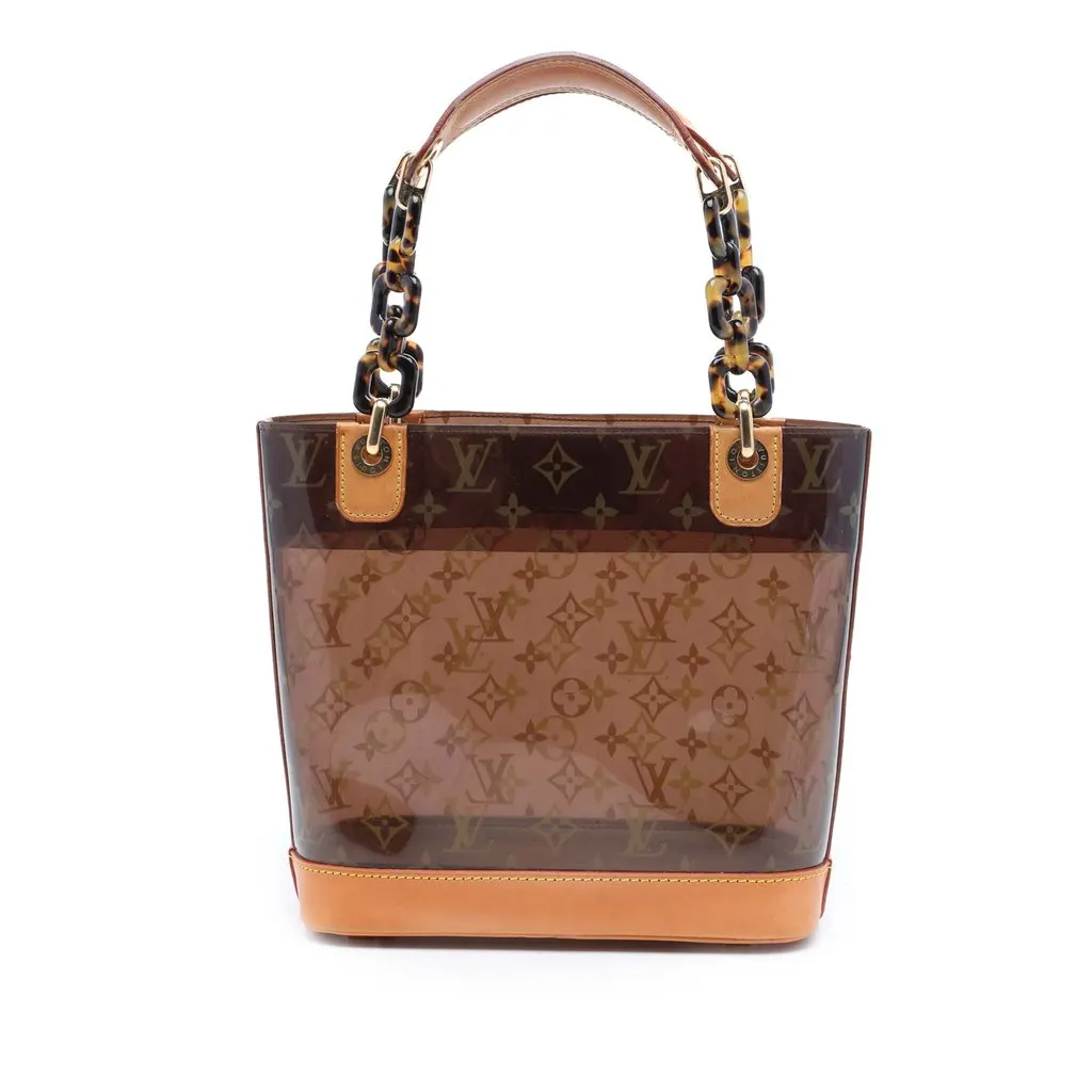 Louis Vuitton Monogram Cabas Sac Ambre PM Brown Plastic Very good - Front View