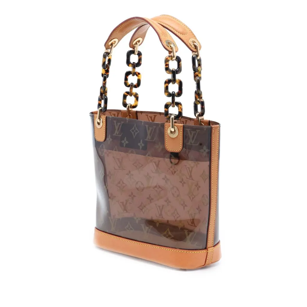 Louis Vuitton Monogram Cabas Sac Ambre PM Brown Plastic Very good - Back View