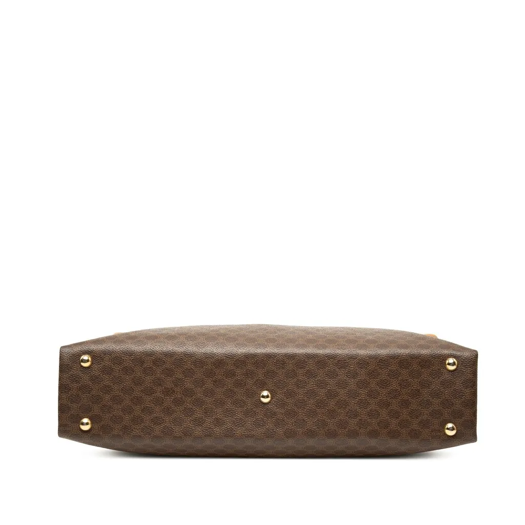 Celine Macadam Coated Canvas Business Bag Brown Very good - Inside View