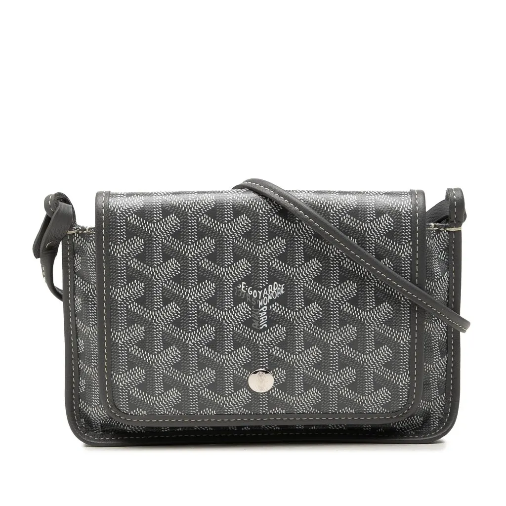 Goyard Goyardine Plumet Pocket Wallet Grey Canvas Very good - Front View