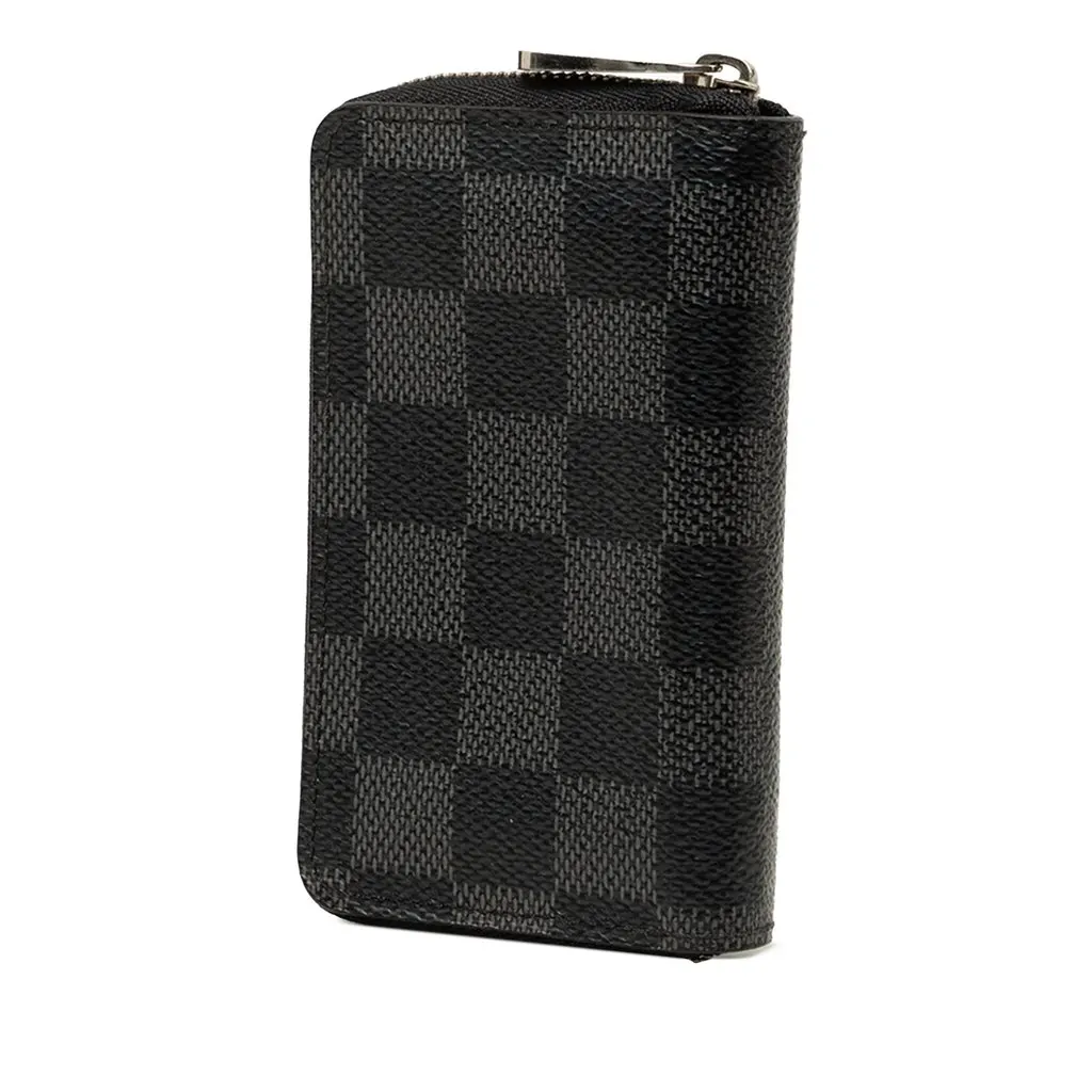 Louis Vuitton Damier Graphite Zippy Coin Purse Blue Canvas Very good - Back View