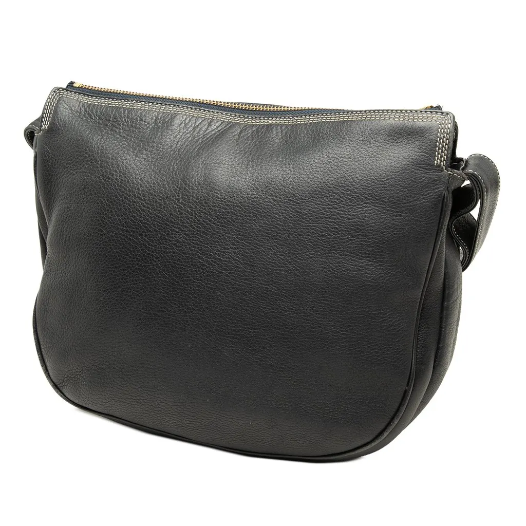 Loewe Leather Anagram Crossbody Black Leather Very good - Back View
