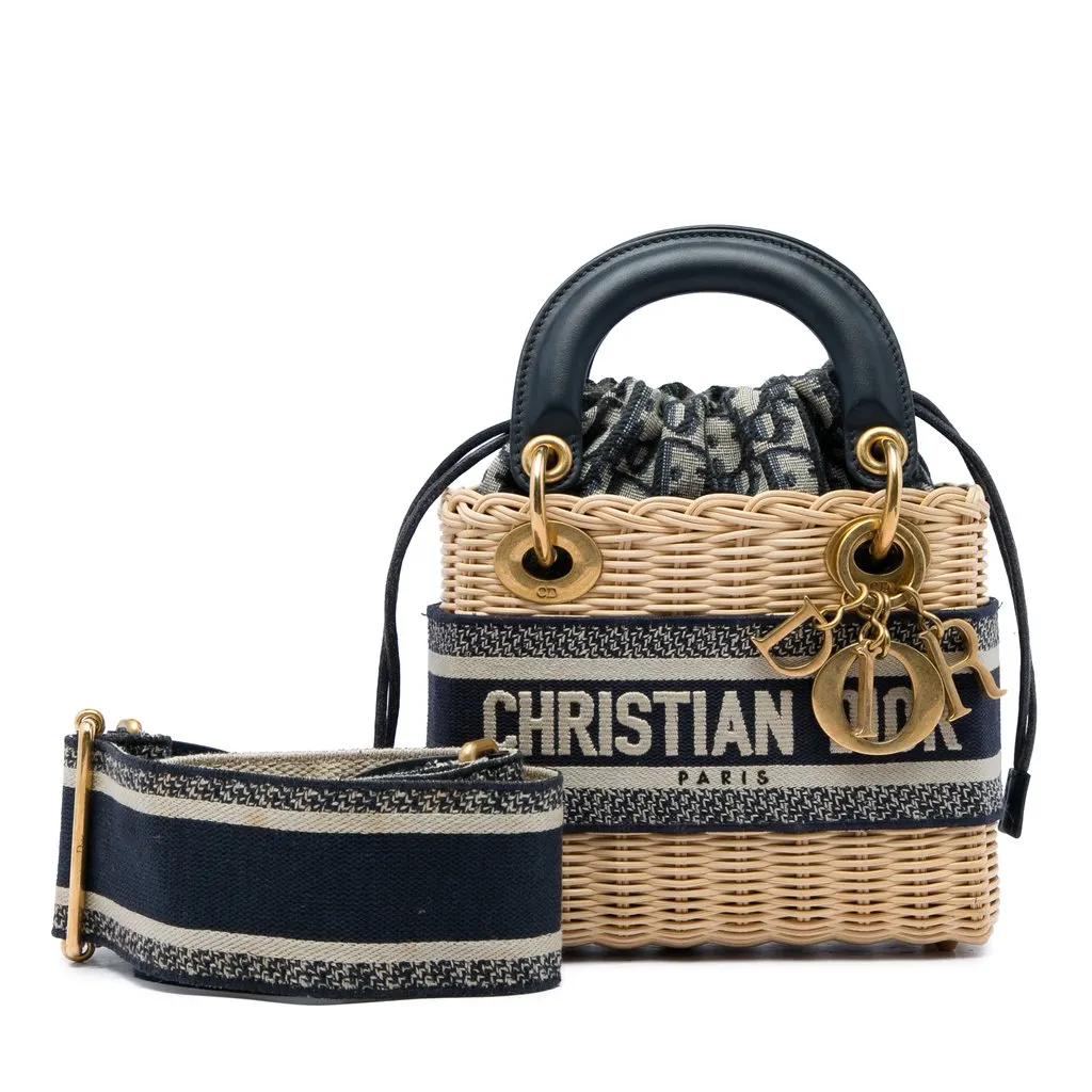 Dior Mini Wicker Oblique Lady Dior
