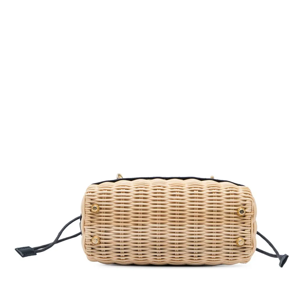 Dior Mini Wicker Oblique Lady Dior Beige Very good - Inside View