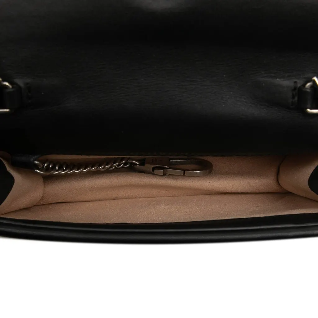 Gucci Mini Velvet Dionysus Crossbody Black Velvet Good - Model View