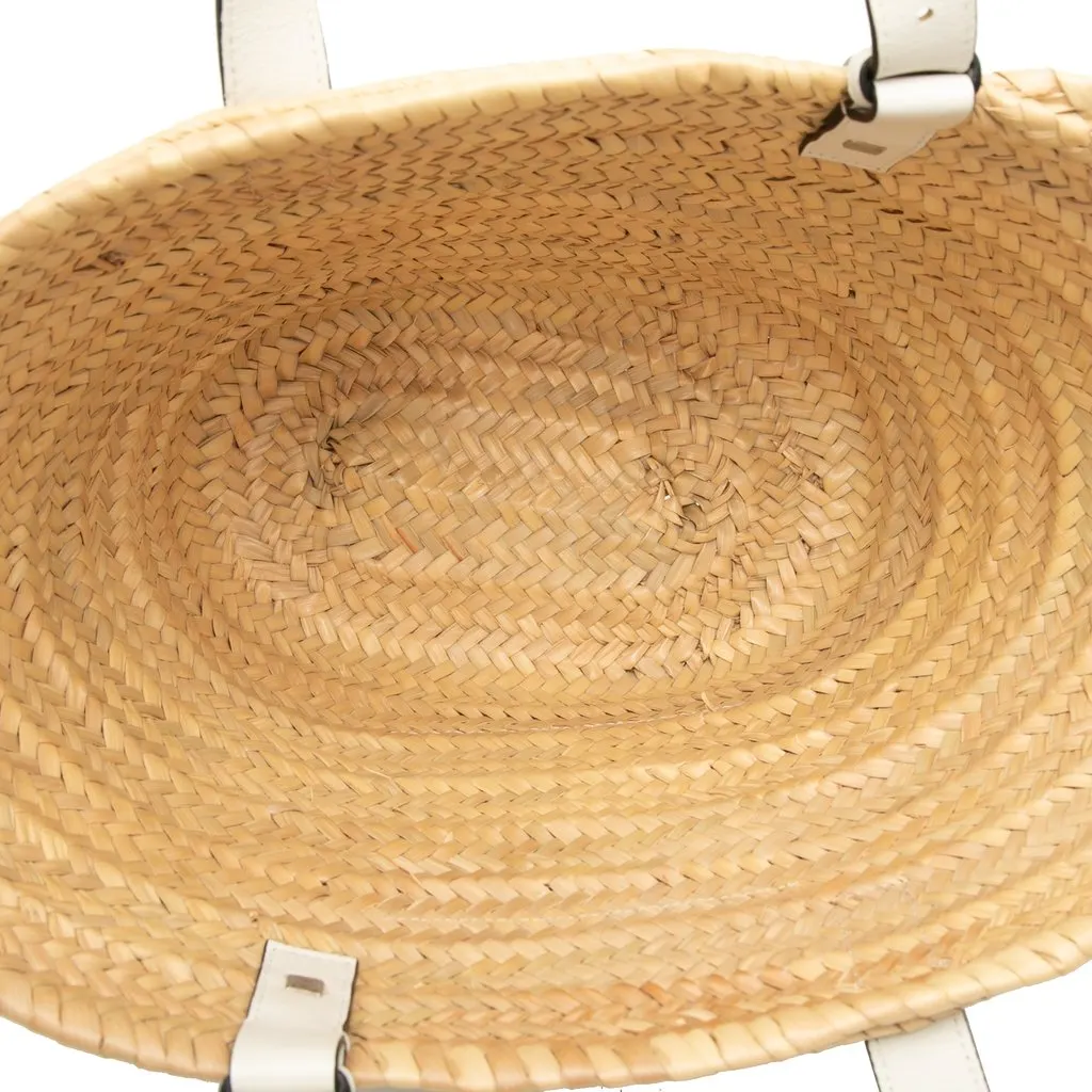 LOEWE Medium Raffia Anagram Basket Tote Beige Very good - Model View