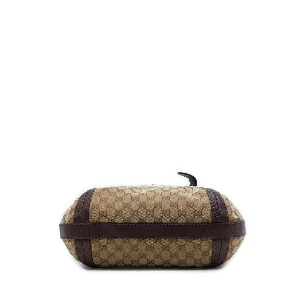 Gucci Medium GG Canvas Running Satchel Beige Very good - Inside View