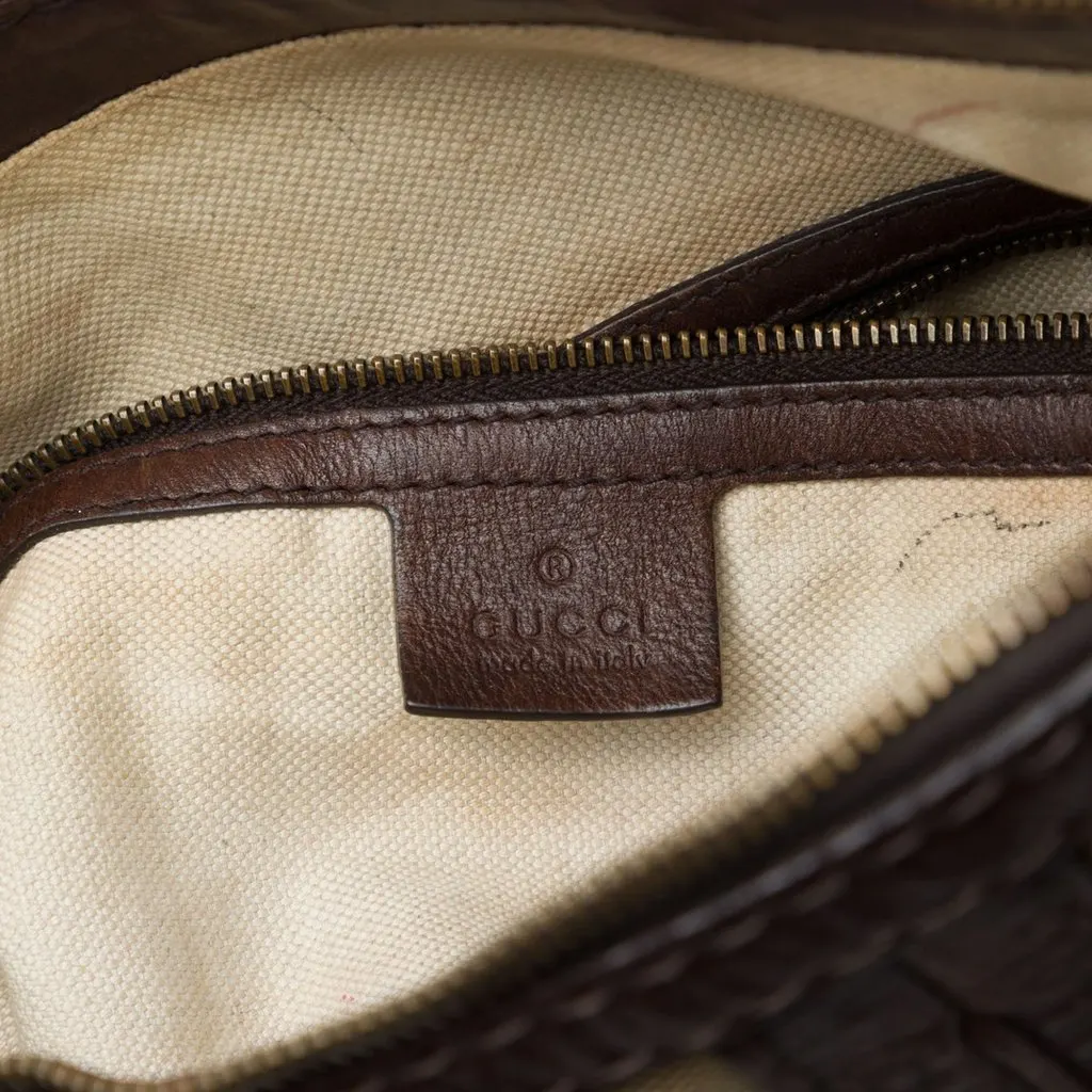 Gucci Medium GG Canvas Running Satchel Beige Very good - Box View