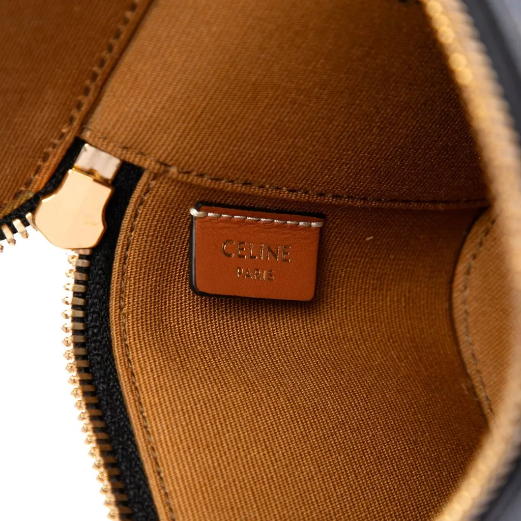 Celine Mini Triomphe Coated Canvas Vanity Case Brown Very good - Box View