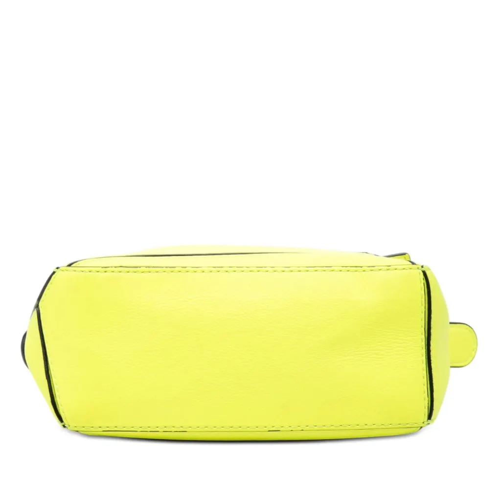 LOEWE Mini Calfskin Puzzle Satchel Yellow Leather Very good - Inside View