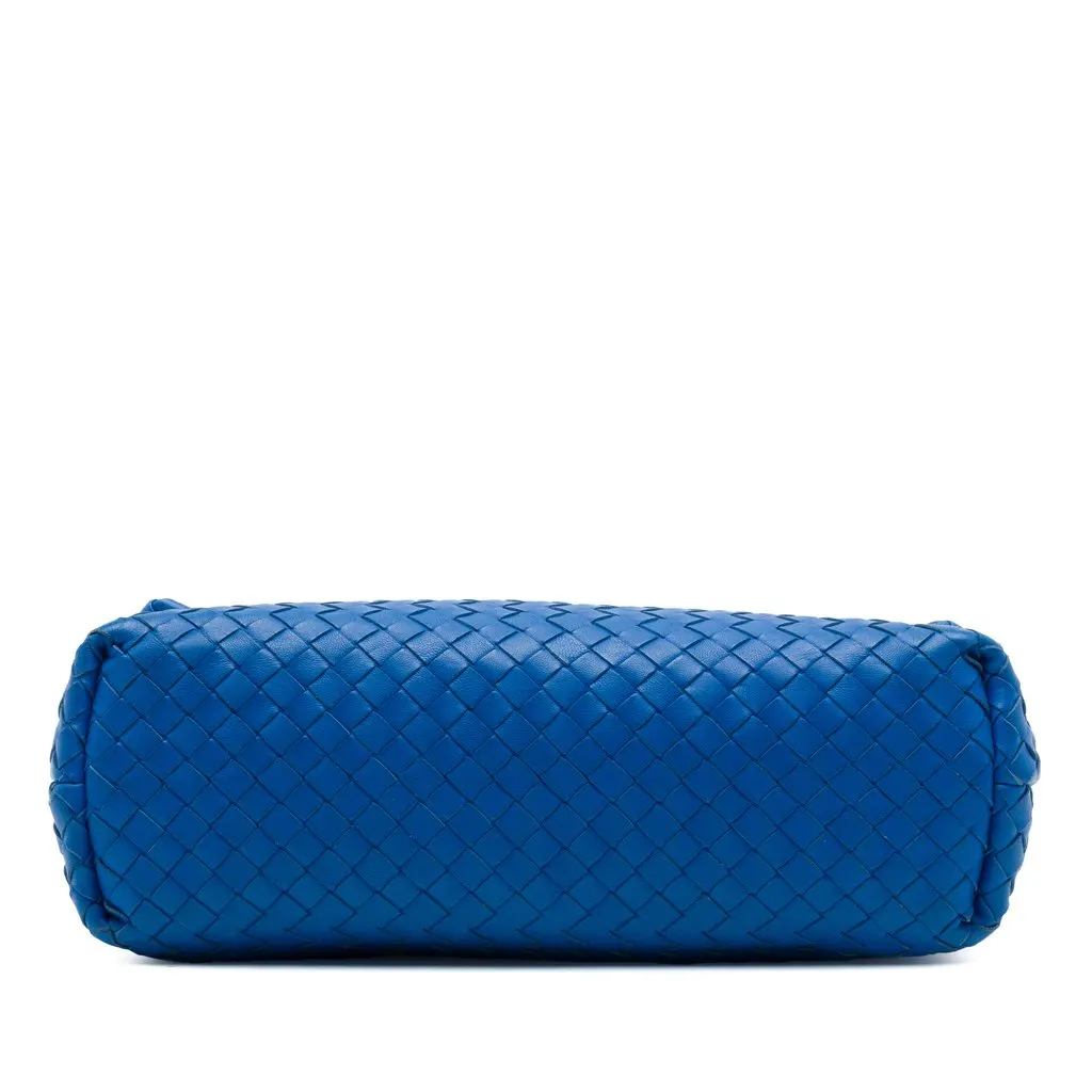 Bottega Veneta Medium Nappa Intrecciato Olimpia Shoulder Bag Blue Leather Very good - Inside View