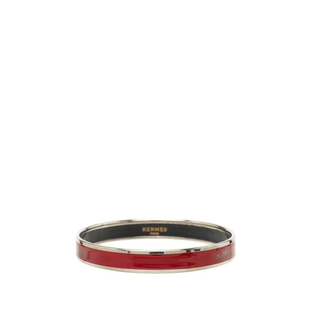 Hermès Narrow Enamel Calech Bangle 65 Red Very good - Inside View